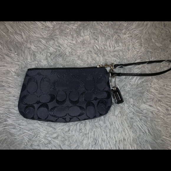 Blue Coach Wristlet - Picture 3 of 6